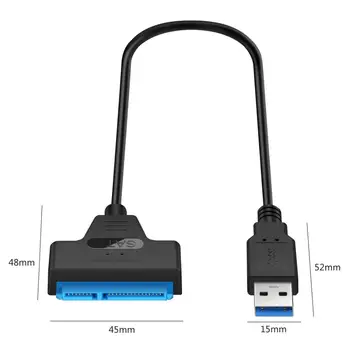 SATA į USB 3.0 Kabelis Adapteris 2.5 3.5 colių SSD Kietąjį Diską Plečia Jungties Kabelio Adapteris Nuotrauka