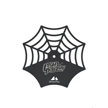 Nešiojamų Šviesos Stulpų Dėklas Lengvas, Nerūdijančio Plieno Polių Lempos Dėklas Lauko Kempingas Iškylą Laikiklis Laikiklis Spiderweb Dizaino Dėklas Nuotrauka